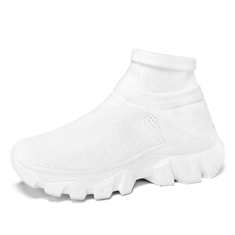 Fashion Knit Men Casual Sneakers Comfortable Socks Walking Shoes Couple Comfortable Outdoor Wear-resistant Trainer Running Shoes 5