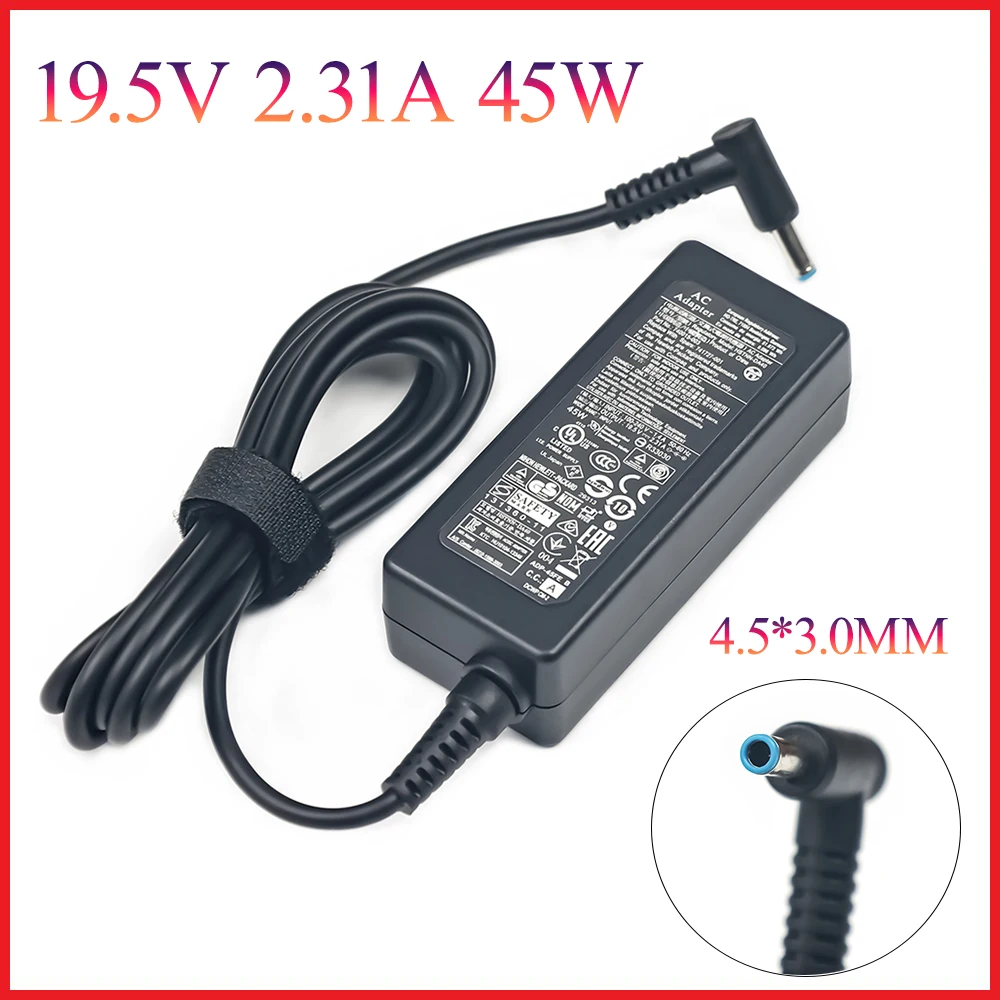 Caricatore adattatore per laptop da 45 W 19,5 V 2,31 A 4,5 * 3,0 mm per HP Stream X360 13 14 Pavilion 854054 -001 741727 -001 740015 -001 740015 -002  7