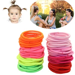 30pcs/No-metal Hair Elastics Hair Ties Ponytail Holders Hair Bands (4MMX50mm ) For Children Women