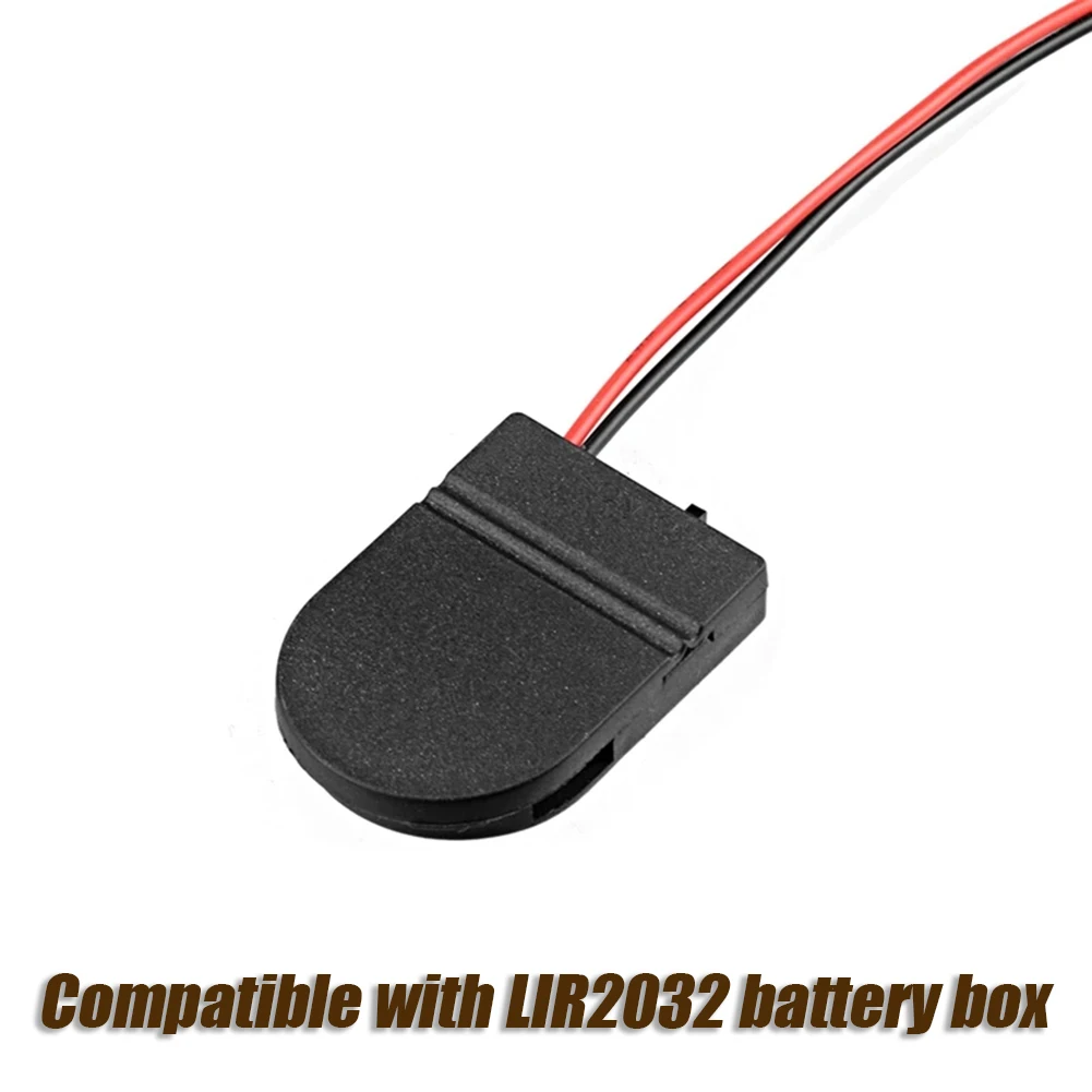 

For CR2032 LIR2032 Coin Cell Battery Holder with Switch Leads 3V Battery Box Organize and Protect Your Rechargeable Cells