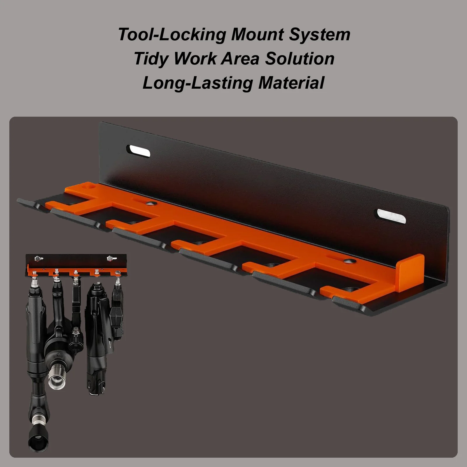 에어 툴 홀더 5슬롯 벽걸이형 홀더 전동 공구 랙 전기 기기용 드릴 드라이버 그라인더 차고 스튜디오용