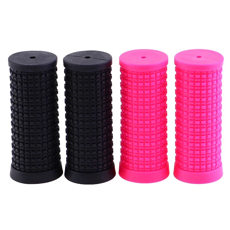 Bicycle Rubber Slip On Short Handlebar Grips 2pcs Non-Slip Handle Bar Bike Parts