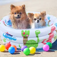 60cm/23.6in With Eco-friendly PVC Material Baby  pool Inflatable Little Pump Pool Wear-Resistant For Babies Kids Training 3