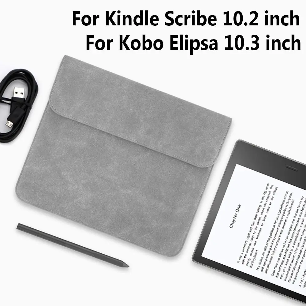 Nova Capa de Couro do Plutônio à Prova Dshockproof Água à Prova de Choque Case Protetor Bolsa Manga Bolsa de Transporte para Kindle Scribe 10.2 Polegada para Kobo Elipsa - Imagem 5