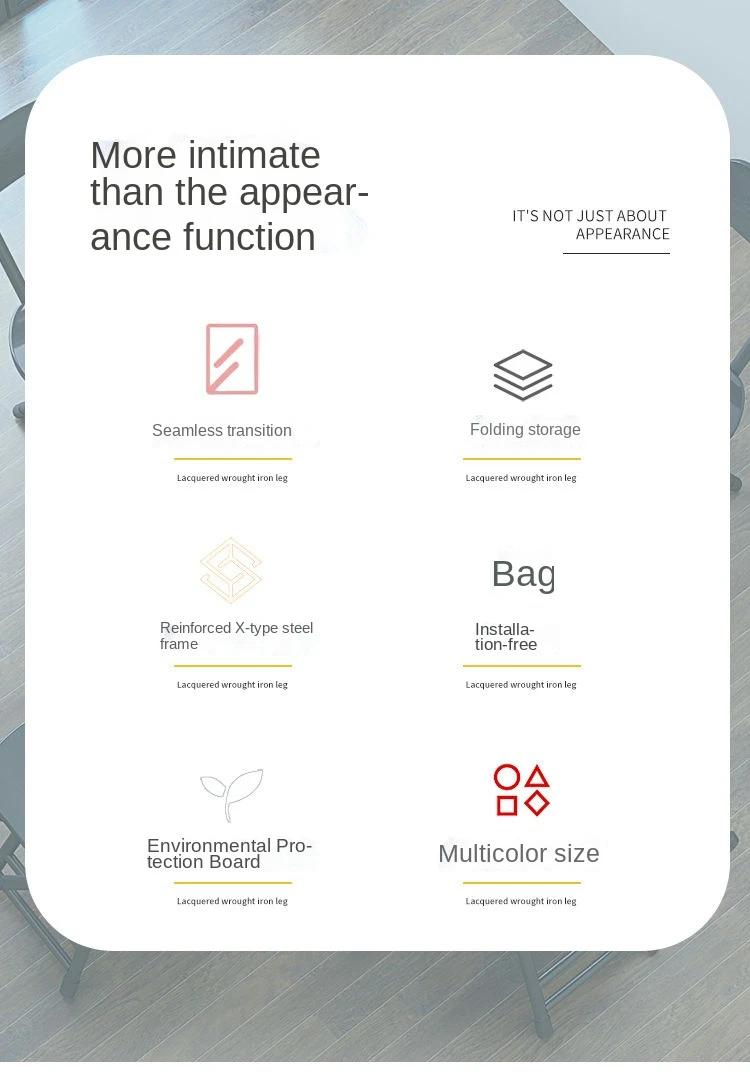 Description Picture 3 of item60cm 70cm Width Round Dining Table Coffee Table Journal Outdoor Folding Table Furniture for Home Furniture