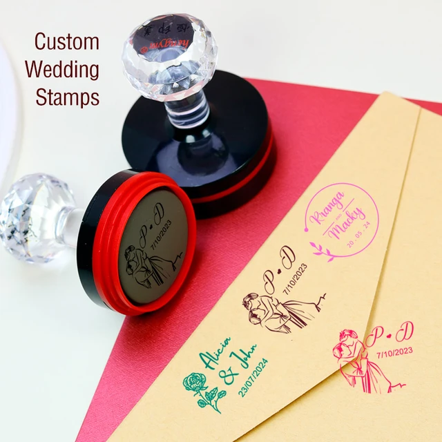 Custom Wooden Rubber Stamp From Your Design Or Logo, Business Logo Stamp,  Custom Address Stamp, Wedding Stamp - Stamps - AliExpress