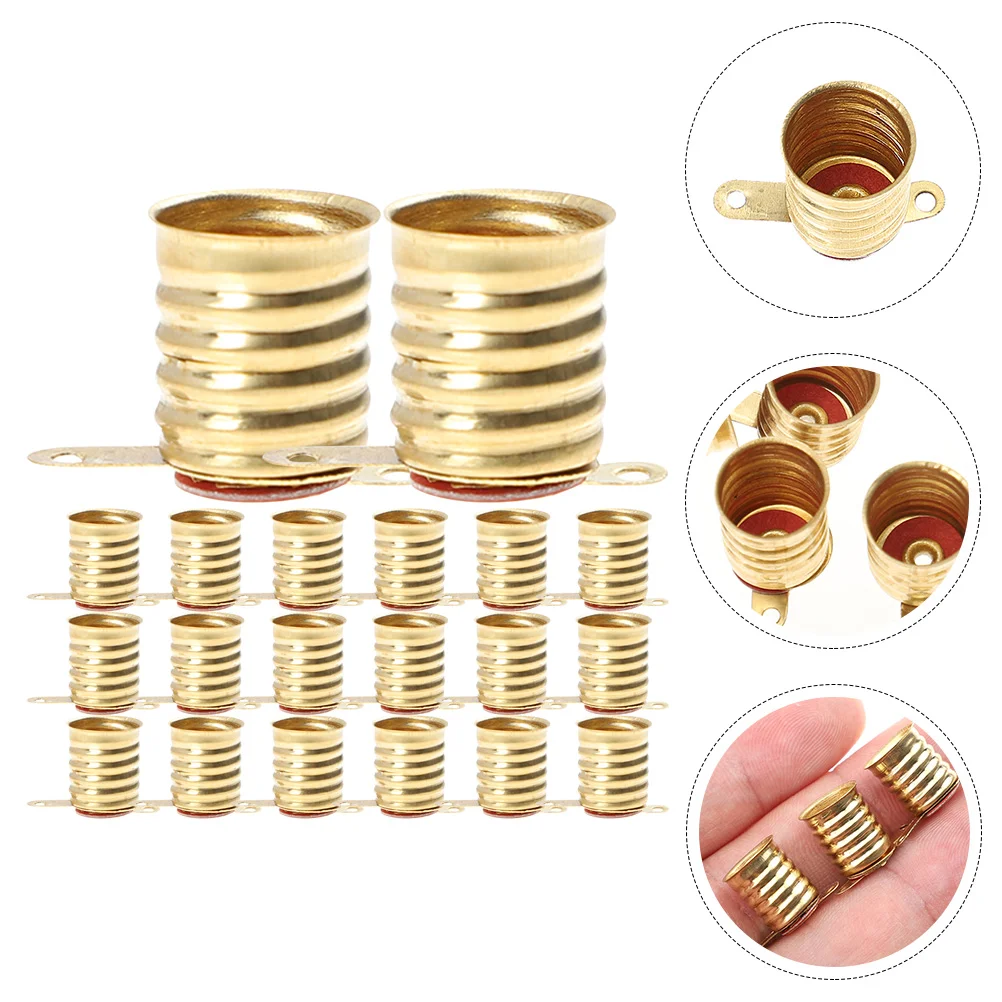 

50 Pcs Light Socket for Indicator Lights Electrical Test Bulb Holder Lamp Bulbs E10 Lamps Base Lighting Accessories
