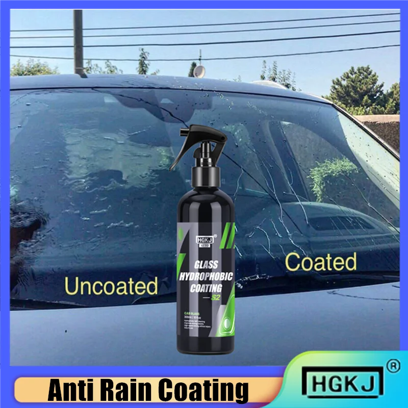 Car Glass Anti Rain Hydrophobic Coating Auto Windshield Mirror Water