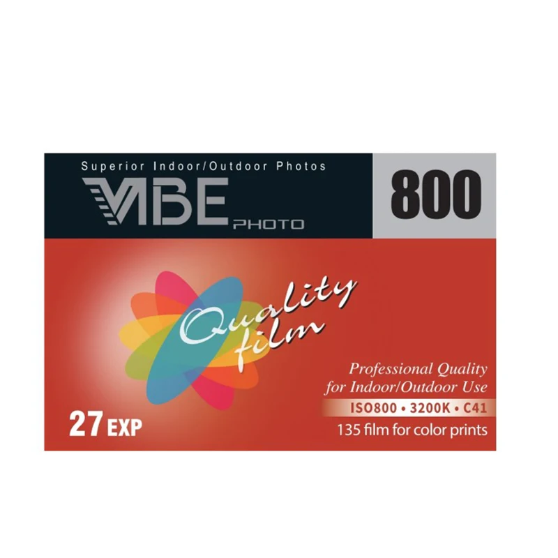 135 네거티브 필름 27EXP/롤 1/3/5/6 롤 VIBE Max 800 컬러 필름 ISO 800 VIBE 501F Kodak M35 카메라용(유통기한: 2027)