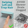 1/2/3PCS Silicone Shower Hair Catcher Wall Mounted Hair Stopper Hair Collector For Sink Bathtub Bathroom Accessories Reusable 5
