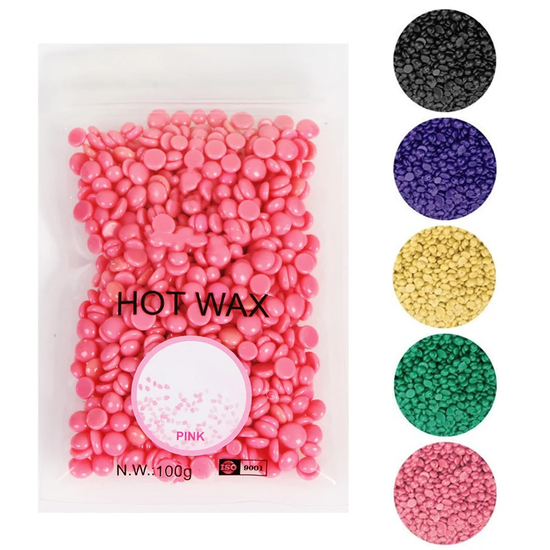 

100g/Pack Wax beans Depilatory Hot Film Wax Pellet Removing Bikini Face Hair Legs Arm Hair Removal Bean Unisex