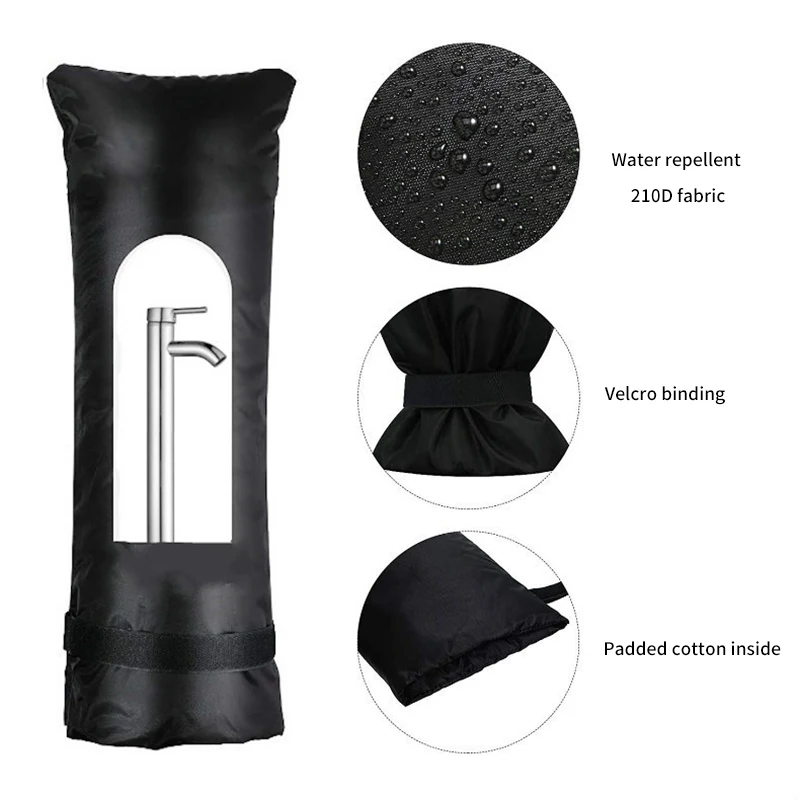 Faucet Cover Antifreeze Protective Sleeve Kitchen Bathroom Faucet Hose Winter Garden Outdoor Sprinkler Protection