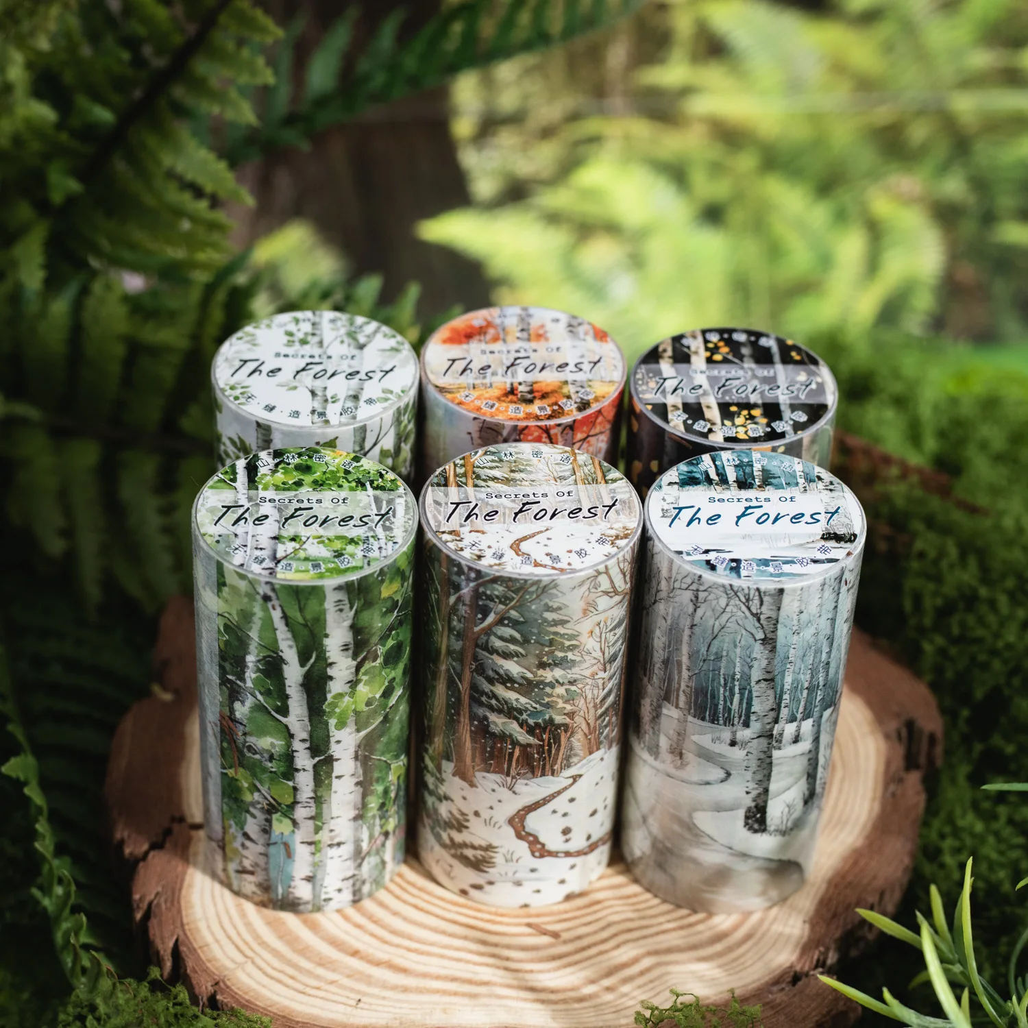Decorative Adhesive Tapes Mountain forest secret language Decorative Scrapbooking DIY Paper Japanese Stickers 1pcs/1lot