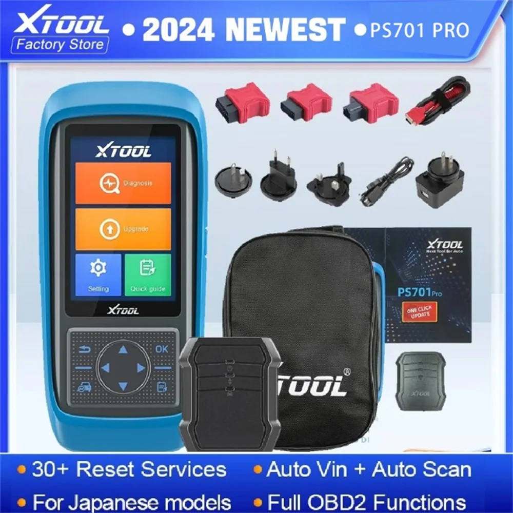 XTOOL PS701PRO All Systems Diagnostic Tool for Japanese Vehicles 30 Reset Service with Bi-directional Control Free Update