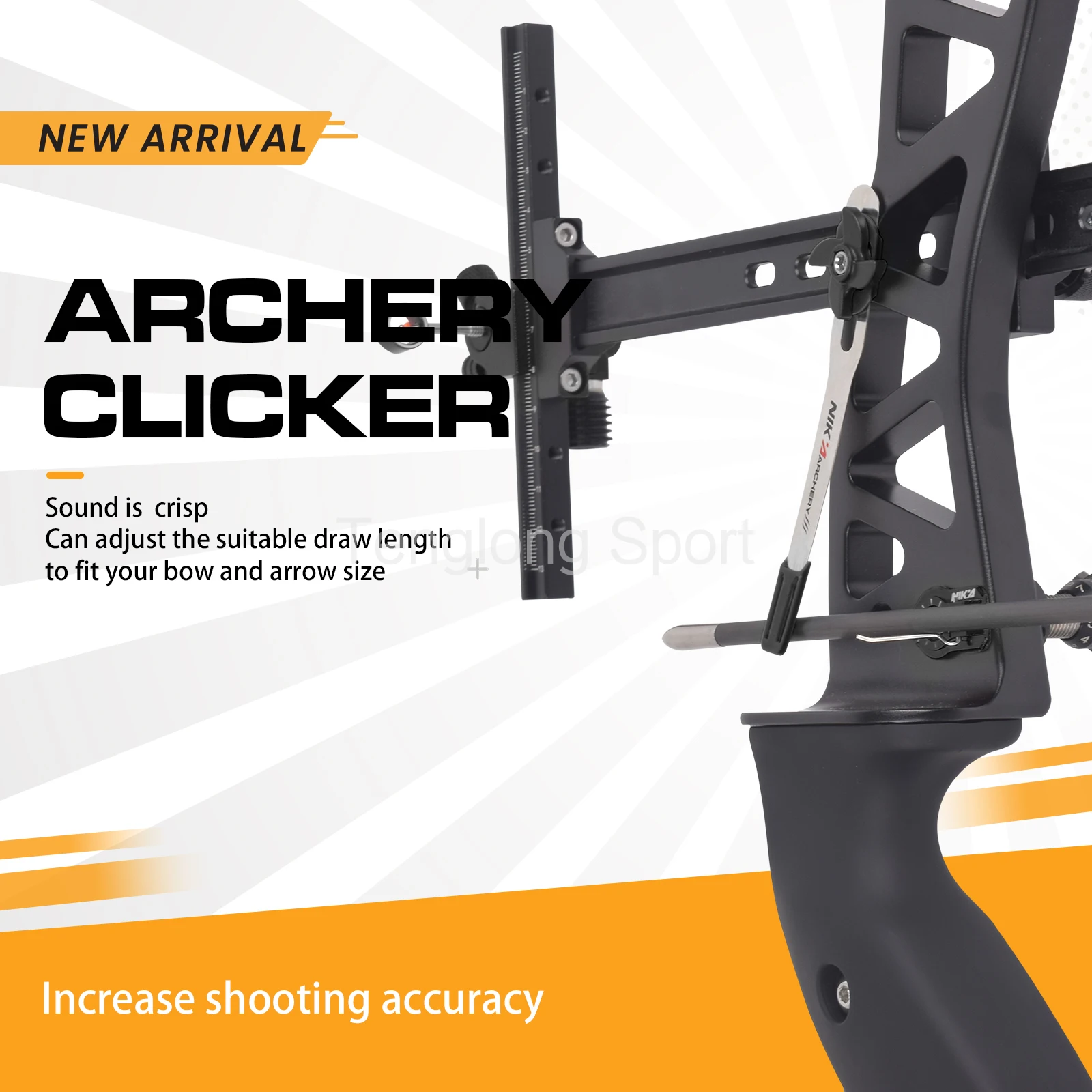 Bogens chießen Recurve Bogen Clicker Edelstahl Sound Clicker Trainings geräte für Recurve Bögen Ziel Pfeil üben 1 stücke – Detail 2