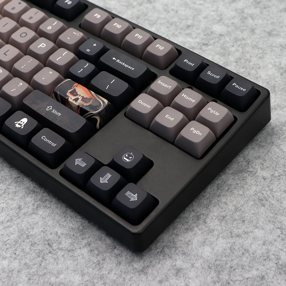 Teclas de Halloween Keycaps Anime Xda Perfil Pbt Tintura Sublimação Teclado Mecânico para mx Switch 61 64 68 84 87 980 104 137 - Imagem 6