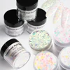 1OZ Professional Acrylic Powder Combination Infiltration Butterfly/Round/Hexagon Sequins Crystal Powder Extended Builder Powder 3