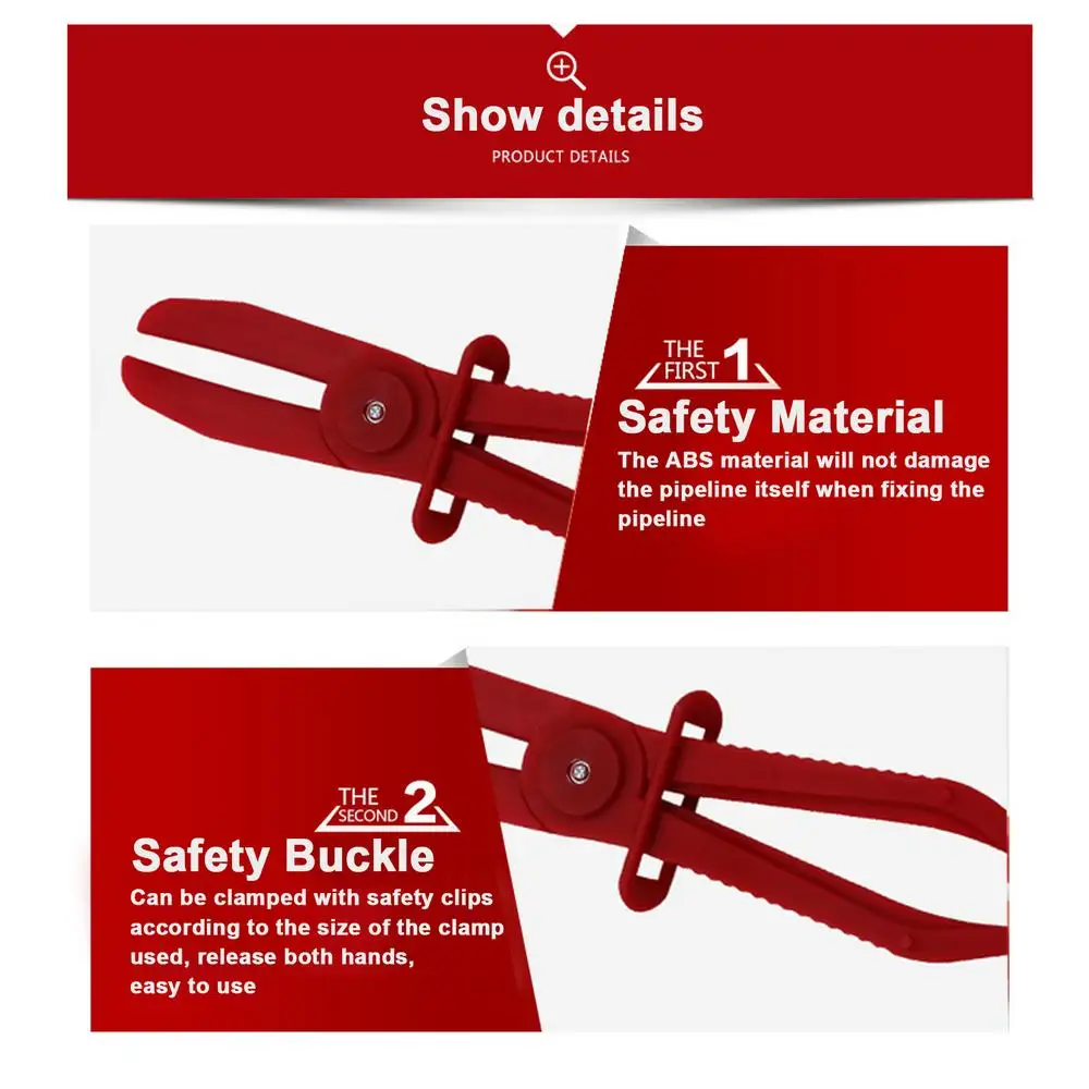 Hose Pinch Off Pliers Cut-Off Pliers For Fuels Hose Hose Line Clamp Cut-off Clamp Tubing Sealing Tool 3Pcs Hose Clamp Tool Set
