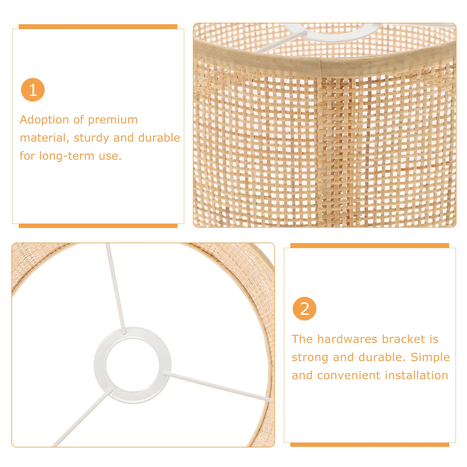 

Shade Lamp Light Table Cover Lampshade Ceiling Cylinder Cylindrical E27 Pendant Vintage Rustic Floor Lighting