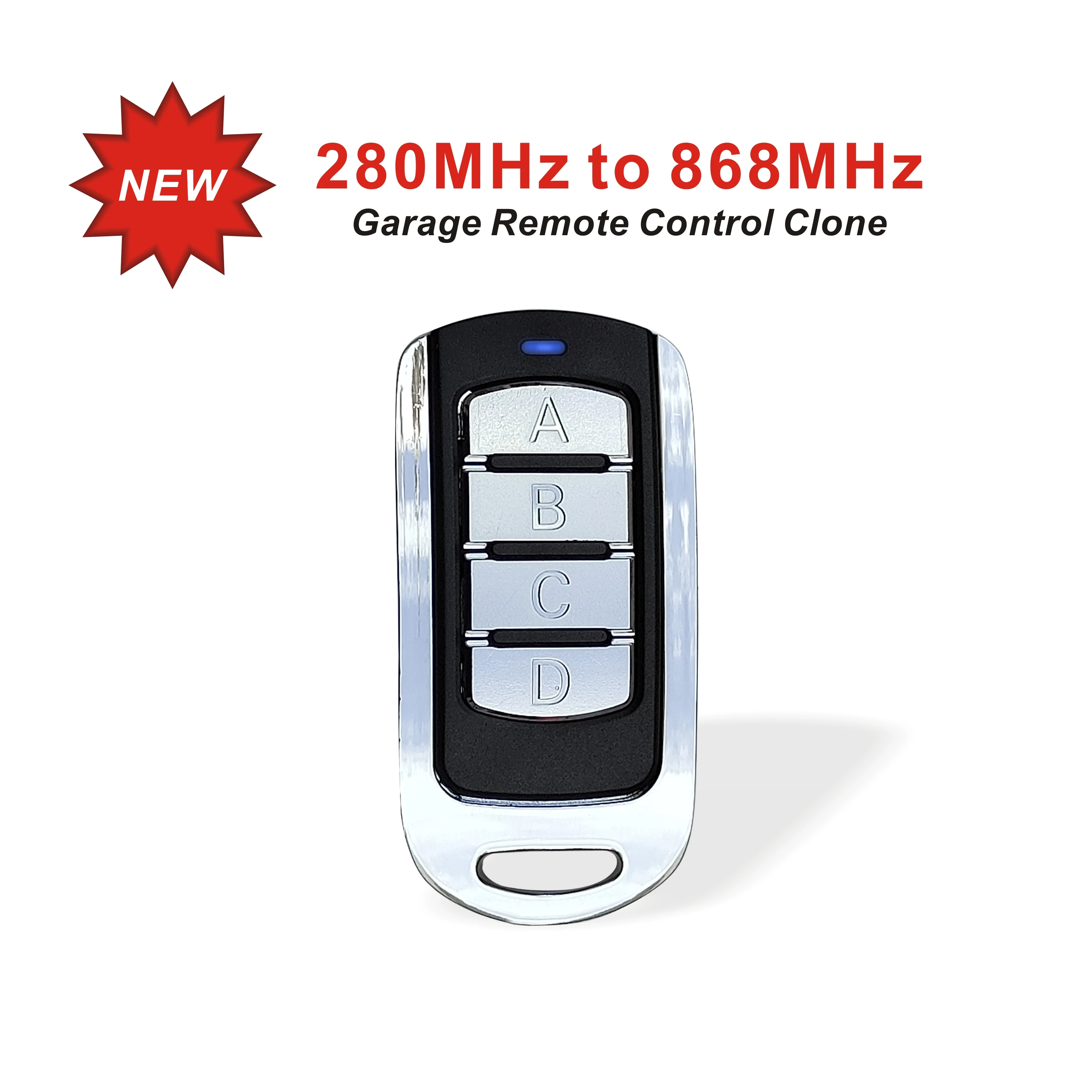 For 280 - 868 MHz Garage door Remote control duplicator 433.92MHz 868.3MHz Gate door opener Fixed rolling code remote control 5pcs gate control for 300 900 mhz garage door remote control duplicator 433mhz 868mhz gate door opener fixed and rolling code