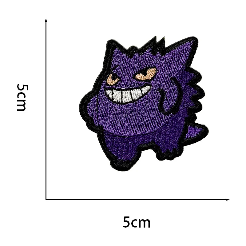 5개입 애니메이션 겐가 게임  시리즈 다리미로 붙이는 자수 패치, 옷, 청바지, 스티커, 코트 자수 아플리케