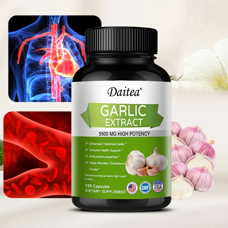 

Garlic Capsules 5500 mg are rich in antioxidants to support the immune system and promote overall health