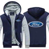 Ford Performance Hoodies Men Fashion Coat Winter Warm Fleece Ford Performance Sweatshirts Jacket Pullover 2