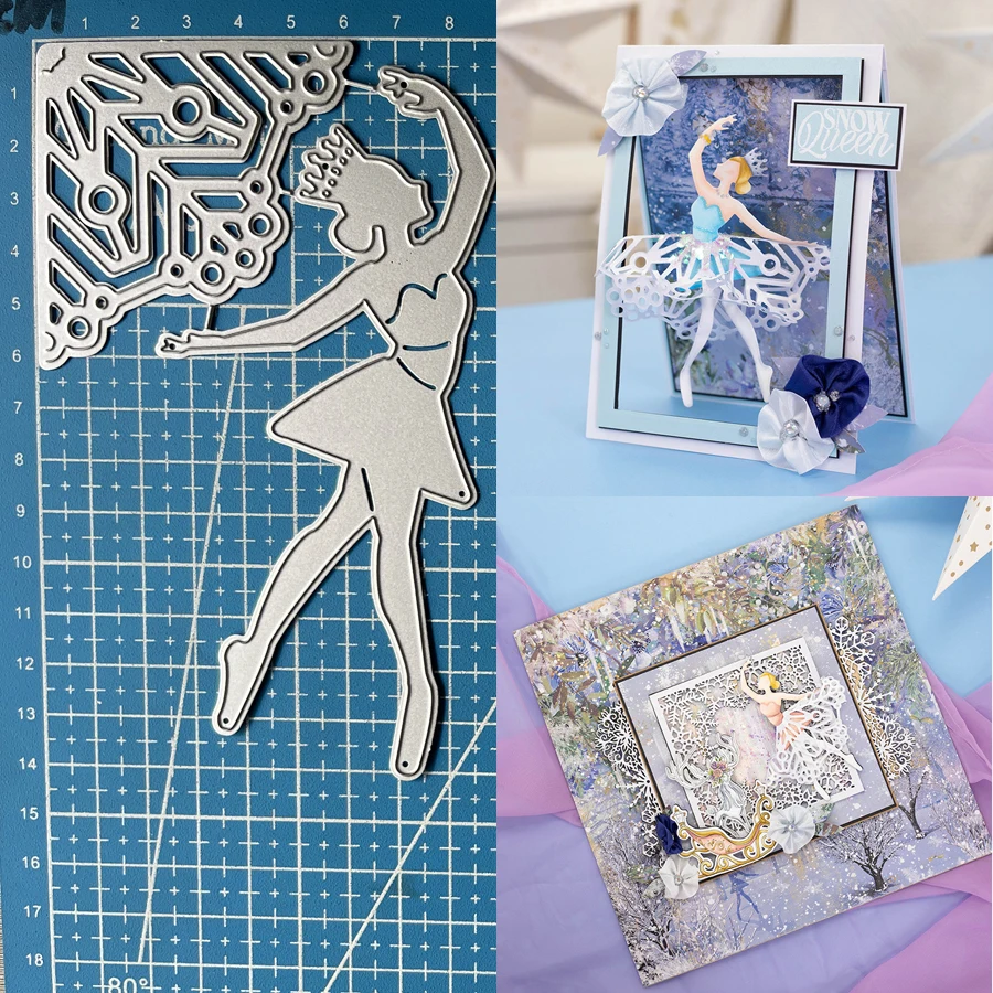 Lucky Goddess Metal Cutting Dies Snowflake Queen Diy Scrapbooking Album Fotografico Decorativo Goffratura Carta Artigianato