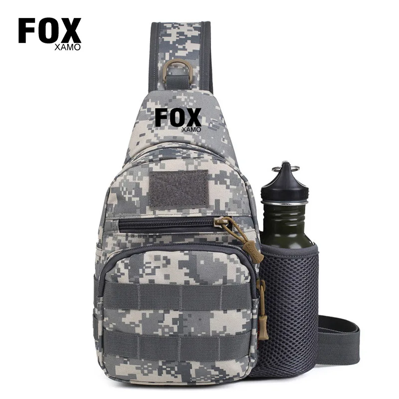 

Тактическая Сумка-слинг Foxxamo, военная сумка через плечо Molle, мотоциклетный нагрудный рюкзак на плечо для пеших прогулок, велоспорта, путешествий, охоты