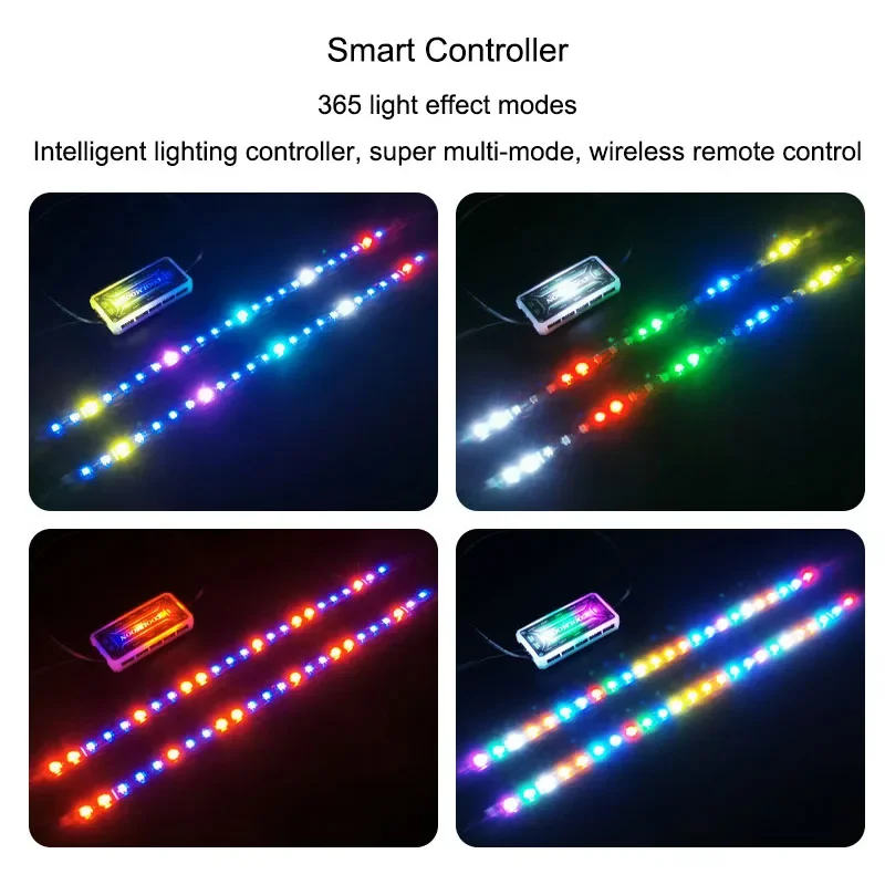 RGB LED Strip Lights for Computer Case Decoration 40cm Magnetic 5V ARGB Flexible Light Belt AURA SYNC MOD Desktop PC Gamer