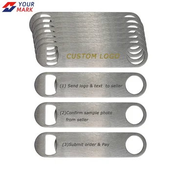 10 pezzi apribottiglie per birra a leva rapida accessori personalizzati per bar professionali in acciaio inossidabile strumenti resistenti promozione logo regalo omaggio 1