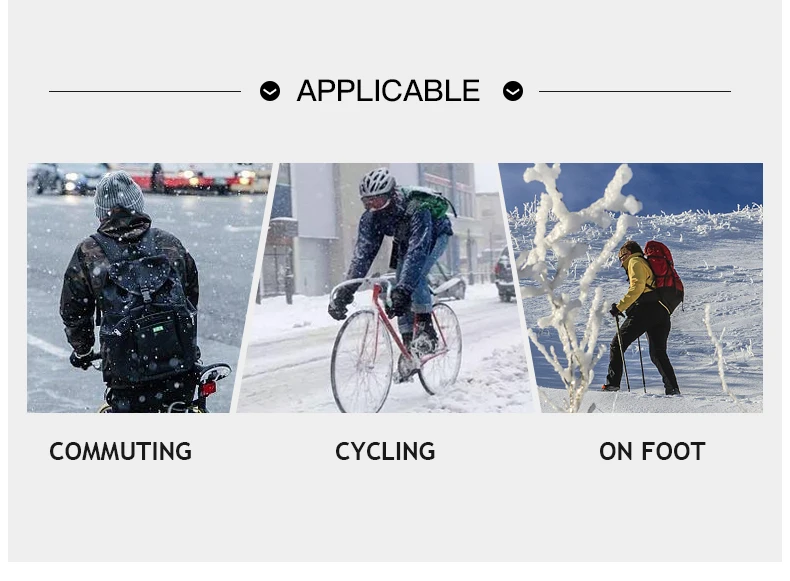 Description Picture 4 of itemAutumn Winter Outdoor Cycling Gloves Gym Fitness Sports Running Warm Touch Screen Nonslip Gloves Motorcycle Gloves Men Black