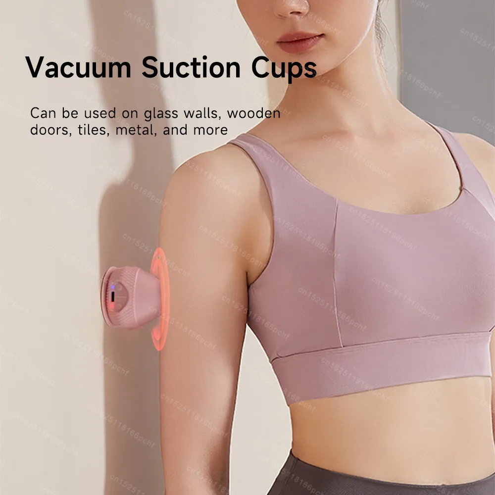 Silicone Vibrating Fascia Ball Massager Suction Cup for Wall-Mounted Body Massager Trigger Point Muscle Relaxation Pain Relief
