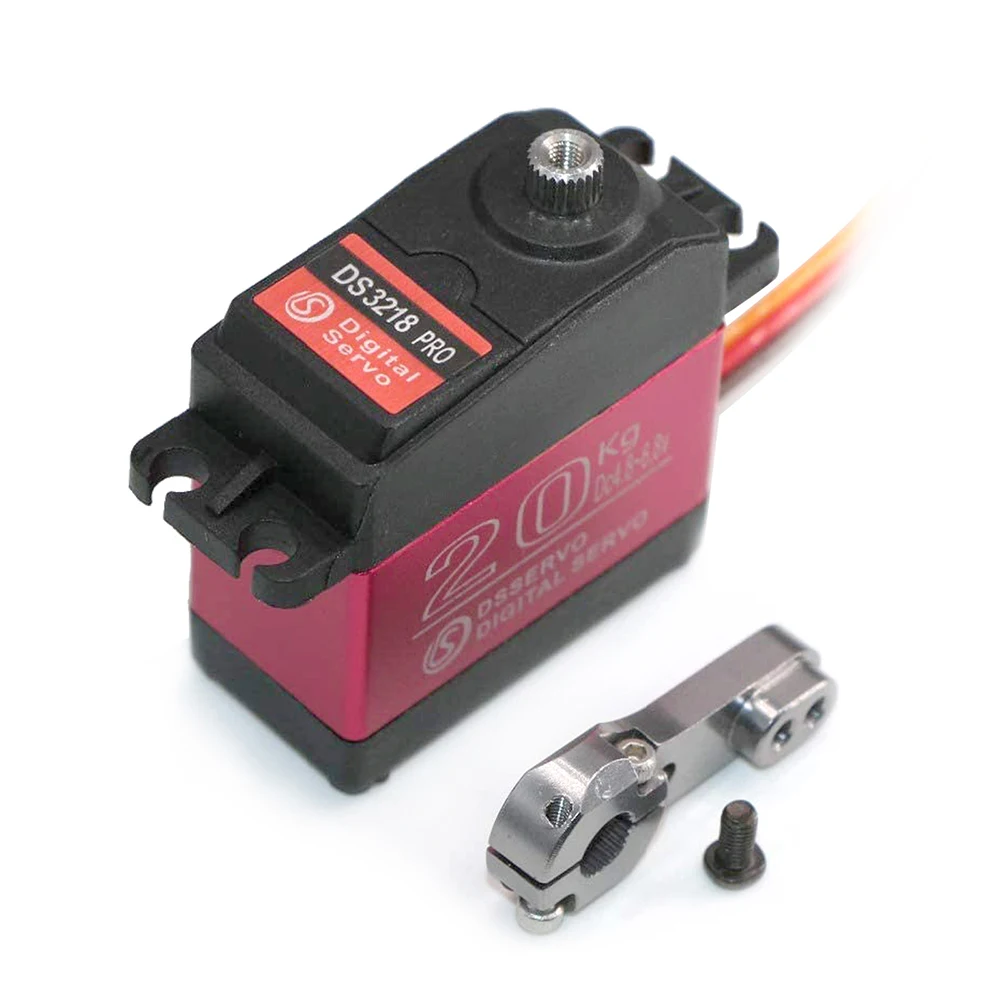 Servo RC DS3218 Pro 20KG 0.09s Engrenages Métal Étanche pour Voiture 1/8 1/10