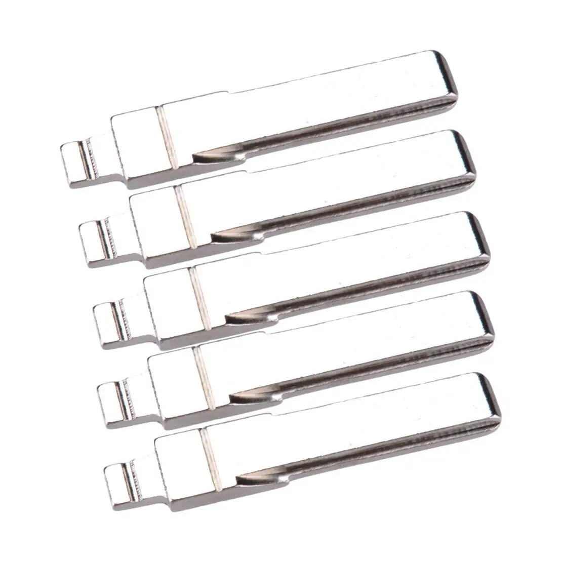 5Pcs Car Universal HU66 Insert Flip Uncut Blank Remote Key Blade New