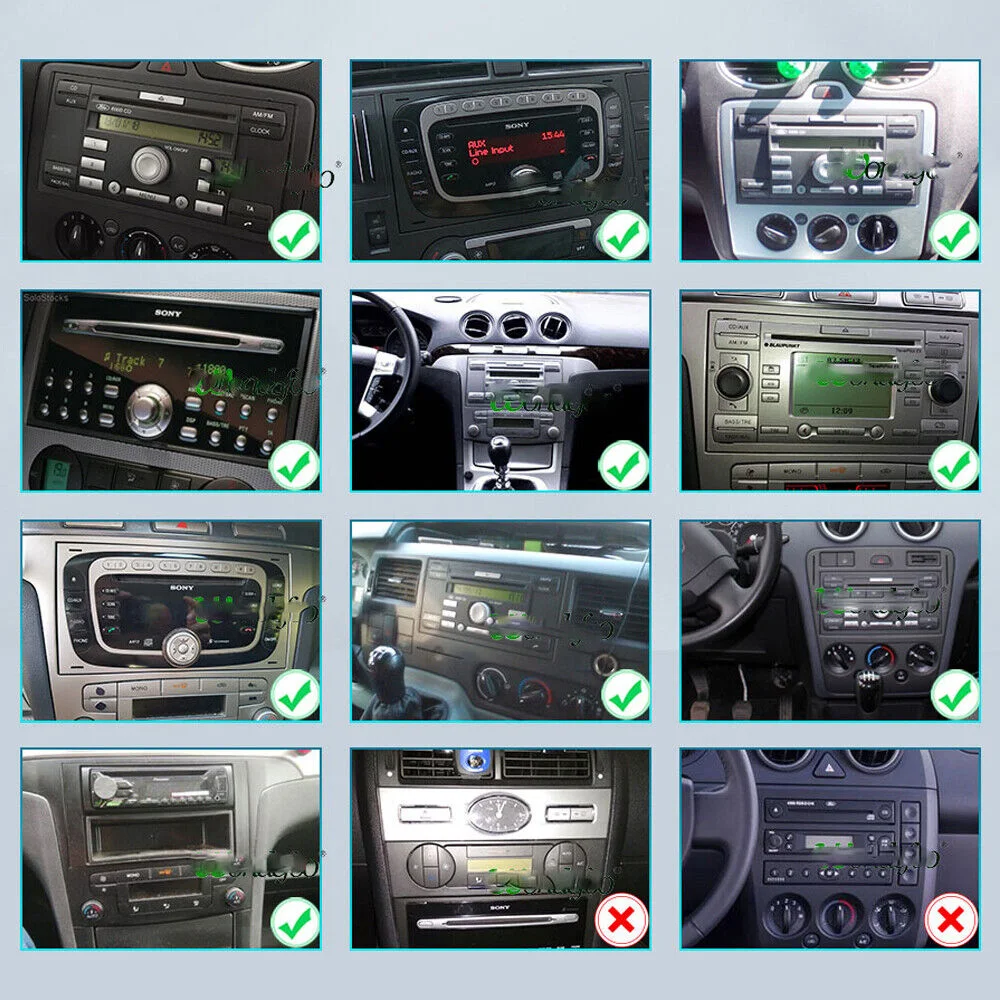 ESSGOO Android 15 IPS Touchscreen Display 7 Zoll USB Für Ford Focus MK2 Transit MK7 Kuga MK1 Autoradio FM GPS Navigation WIFI Lenkradfernbedienung RDS Apple CarPlay Android Auto Drahtlos BT ASP Sound Spiegel Link – Detail 5