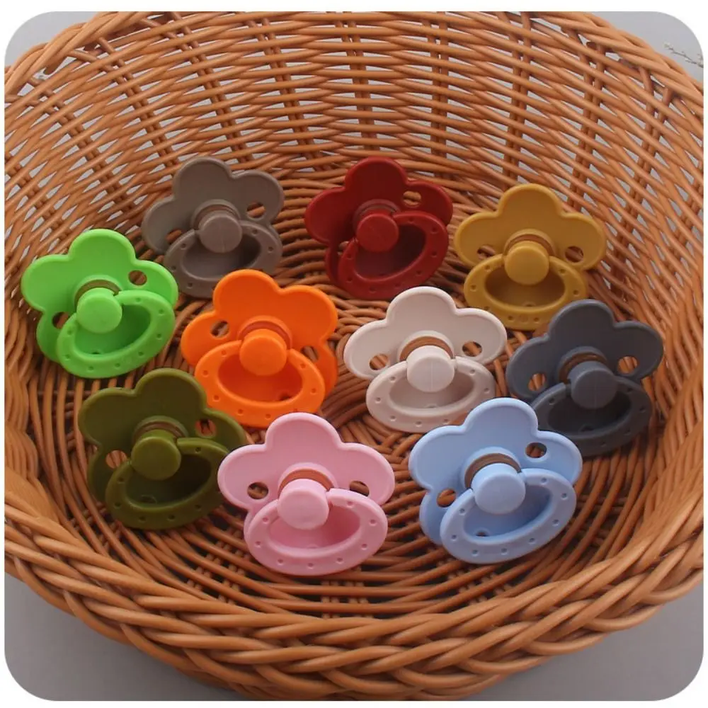 

Flower Shape Baby Pacifier Silicone Nursing Accessories Kids Nipple Teethe Toy Food Grade Pacifier Newborn Baby Soother Infant