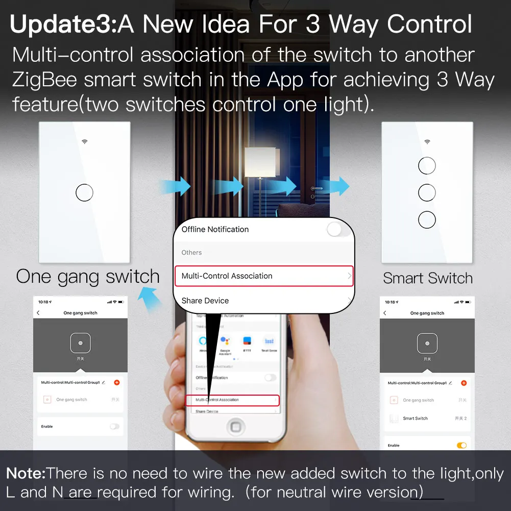 ZigBee przycisk dotykowy na ścianie inteligentny włącznik światła z neutralny/nie neutralny, nie kondensator inteligentne życie/Tuya 2/3 Way Control kompatybilny AlexaGoogle 4 ZigBee przycisk dotykowy na ścianie inteligentny włącznik światła z neutralny/nie neutralny, nie kondensator inteligentne życie/Tuya 2/3 Way Control kompatybilny AlexaGoogle 4