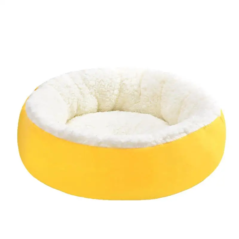 

Plush Dog Kennel Round Washable Pets Bed Winter Warm Sleeping Dog Indoor Anti-Slip Kennel For Puppy Kitten Dogs Cats Pet Supply