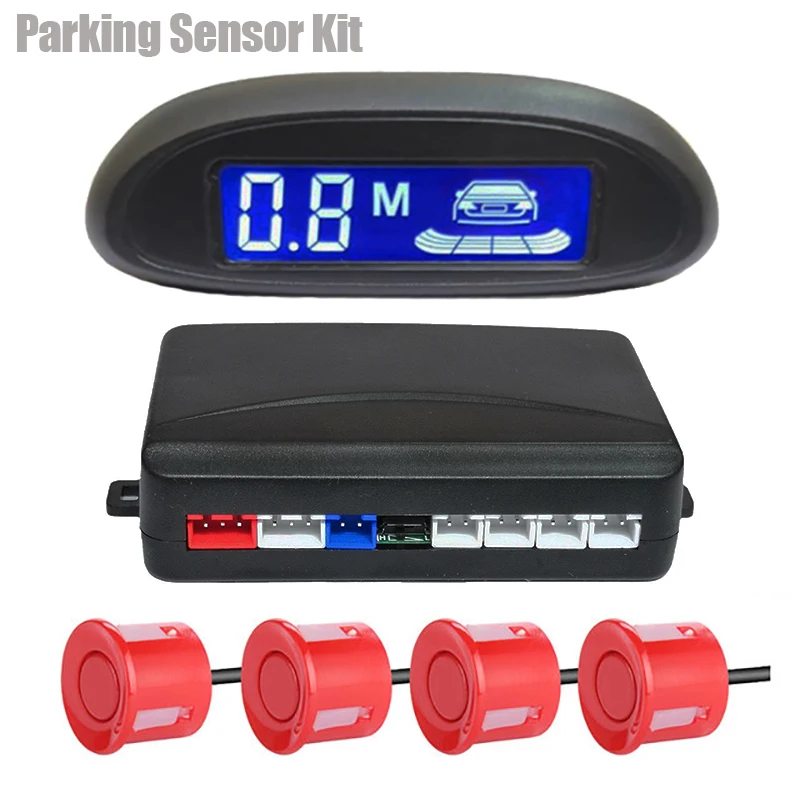 Multiple Radar Car Parktronic LED Parking Sensor Kit Radar Backlight Display Bac