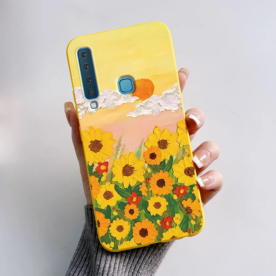 Stylish Painted Soft Silicone Shockproof Bumper Case for Samsung Galaxy A9 2018