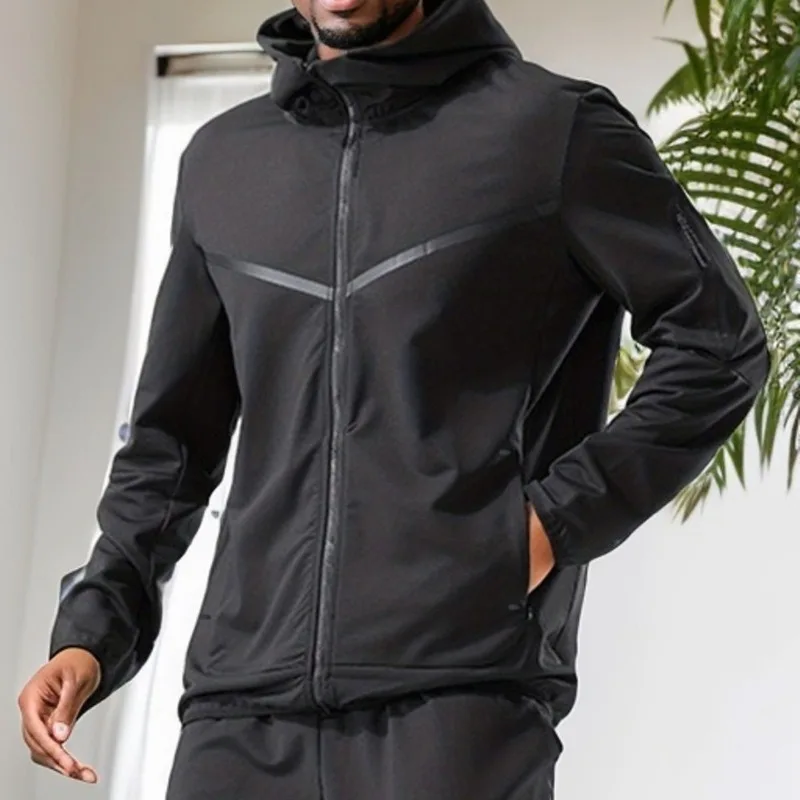 スポーツ用ジャケット フード付き ブラック 中古・古着通販】PRADA SPORTS (プラダスポーツ) HIGH NECK ZIP