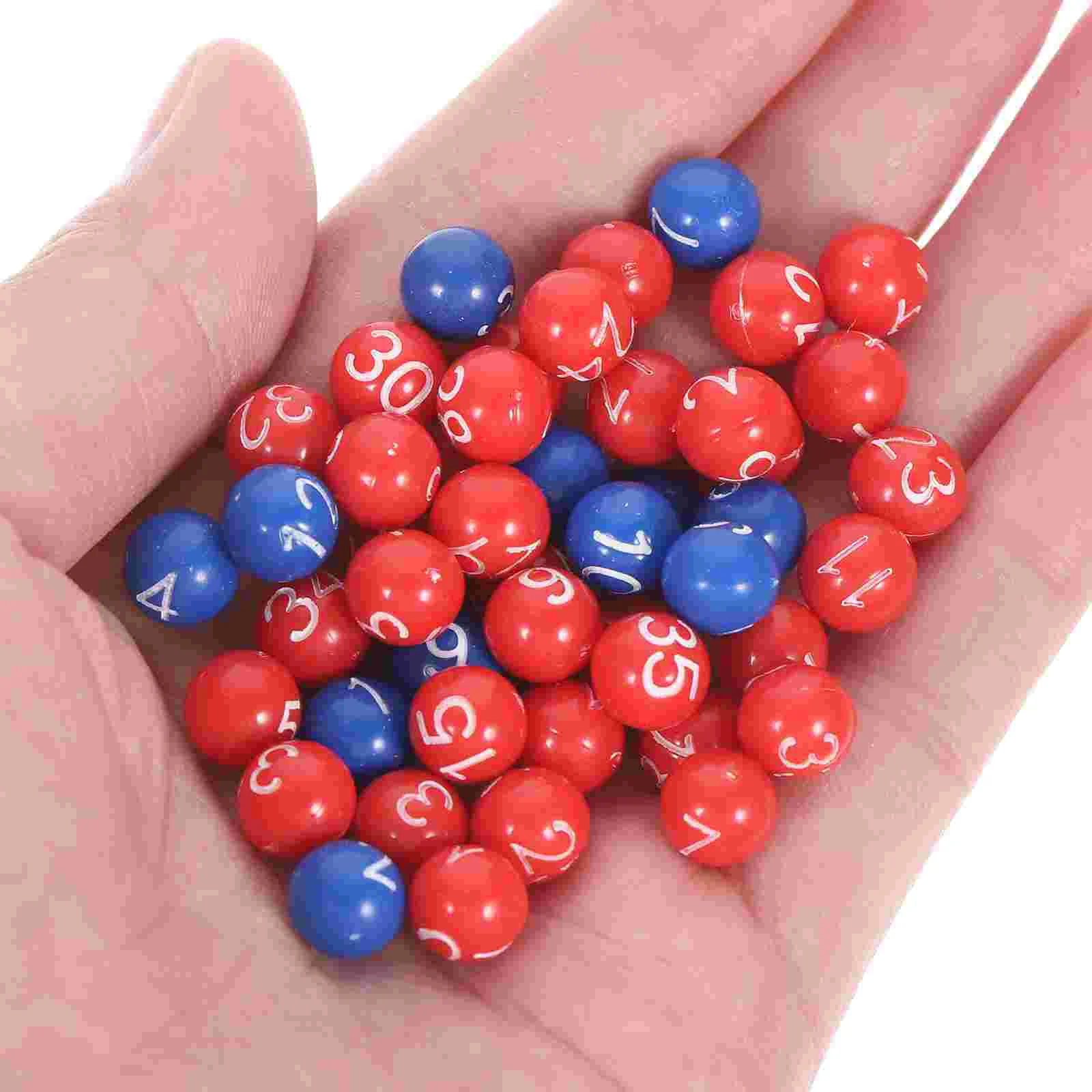 1 Set Colored Festival Multi-functional Party Lottery Balls Party Game Balls Raffle Bingo Props Lottery plastic lottery balls