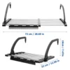 Balcony Drying Rack Clothes Multi-purpose Hanger Large Laundry Hanging Stainless Steel Clothesline outdoor folding 5