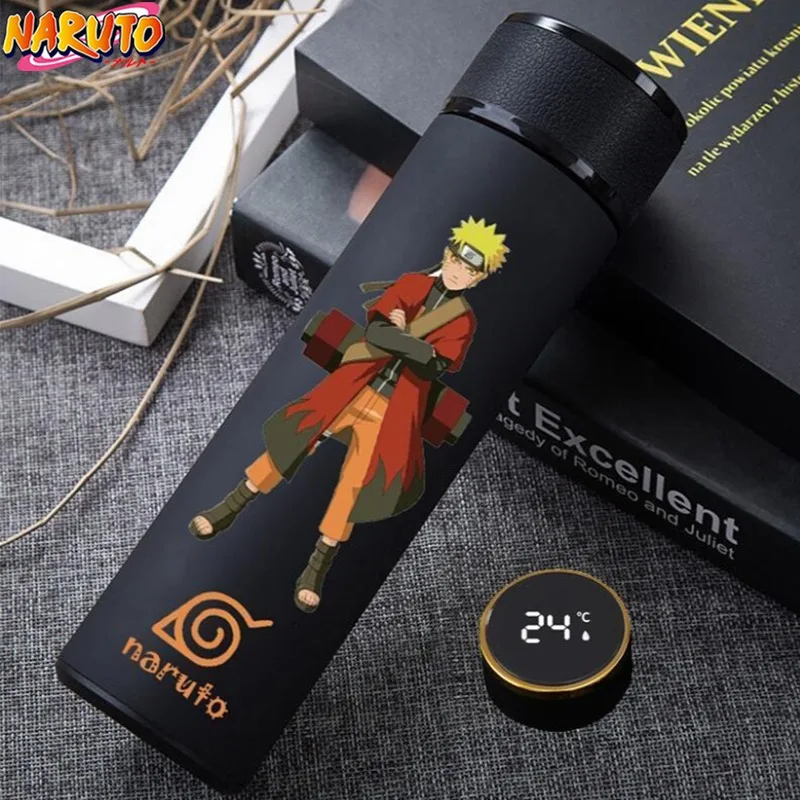 Naruto Thermoses Bottiglia D'Acqua In Acciaio Inossidabile 304 Sakura Itachi Misurazione Intelligente Della Temperatura Hydro Flask Tazza Da Caffè Reg