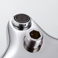 Robinet de douche thermostatique intelligent en laiton, eau chaude et froide dissimulée, vanne Assad, contrôle de la température, chromé 6