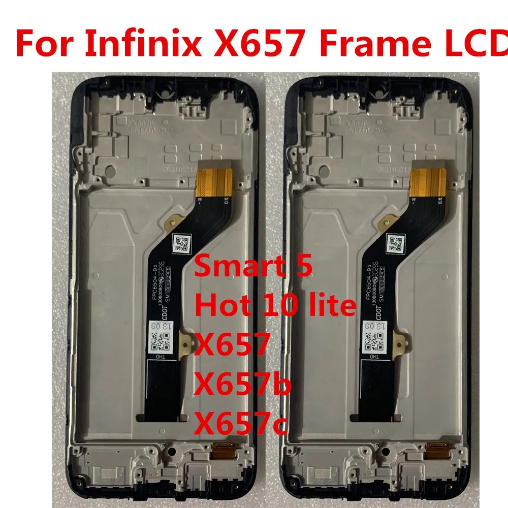 

ЖК-дисплей 6,6 дюйма для Infinix Smart 5 X657 X657C, 10 Lite X657B, детали для замены с рамкой