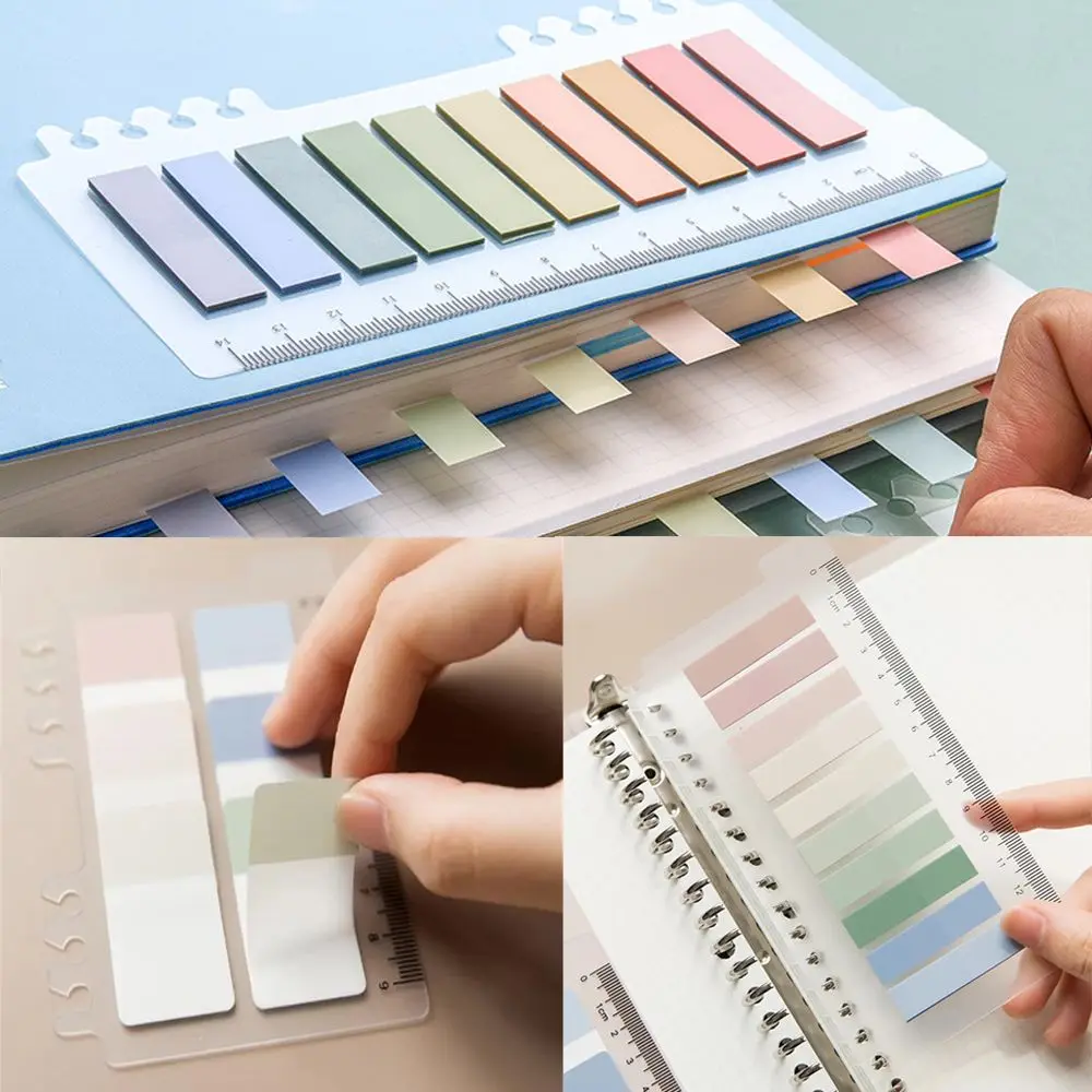60/120/200pcs Novelty DIY Tab Strip Label Index Flags Office Supplies Sticky Notes Memo Pad Loose-leaf Paster Sticker