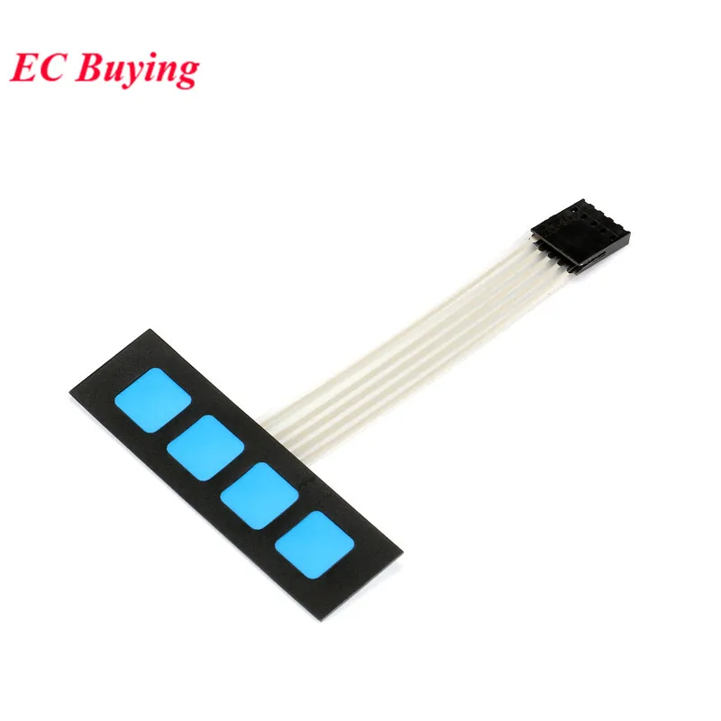 10 Stück 1*4 4 Tasten Matrix Membranschalter Tastatur Tastatur Bedienfeld SCM Erweiterte Tastatur Super Slim für Arduino Keine Worte DIY – Detail 2