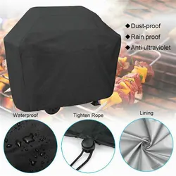 BBQ Grill Barbeque Cover Anti-Dust Waterproof Weber Heavy Duty Charbroil BBQ Cover Outdoor Rain Protective Barbecue Cover